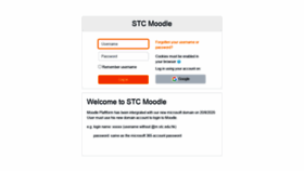 What Moodle.stc.edu.hk website looked like in 2020 (3 years ago)
