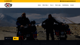 What Motorcyclesrentalindia.com website looked like in 2020 (3 years ago)