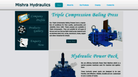 What Mishrahydraulics.com website looked like in 2020 (3 years ago)