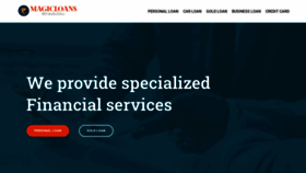 What Magicloans.in website looked like in 2020 (3 years ago)
