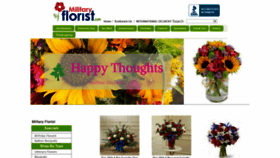 What Militaryflorist.com website looked like in 2020 (3 years ago)