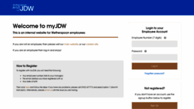 What Myjdw.co.uk website looked like in 2020 (3 years ago)