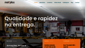 What Marioptica.com.br website looked like in 2020 (3 years ago)