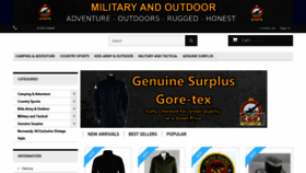 What Militaryandoutdoor.co.uk website looked like in 2020 (3 years ago)
