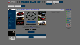 What Mazdaclub.cz website looked like in 2020 (3 years ago)