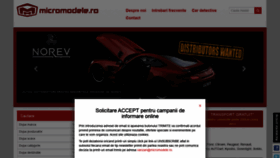 What Micromodele.ro website looked like in 2020 (3 years ago)