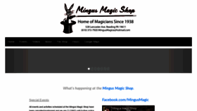 What Mingusmagic.com website looked like in 2020 (3 years ago)