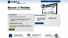 What Myadt.ca website looked like in 2020 (3 years ago)