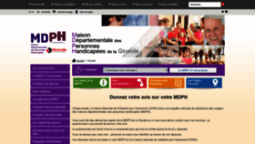 What Mdph33.fr website looked like in 2020 (3 years ago)