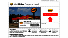 What Midas.couponrocker.com website looked like in 2020 (3 years ago)