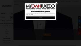 What Myowntuxedo.com website looked like in 2020 (3 years ago)