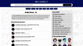 What Mp3-direct.com website looked like in 2020 (3 years ago)