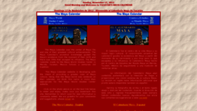 What Mayacalendar.com website looked like in 2020 (3 years ago)