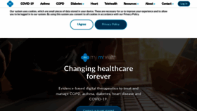 What Mymhealth.com website looked like in 2020 (3 years ago)