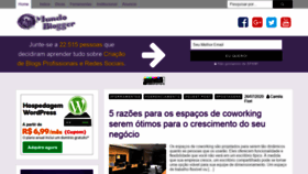 What Mundoblogger.com.br website looked like in 2020 (3 years ago)