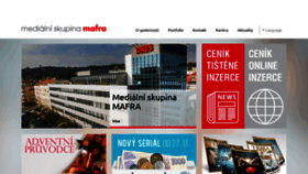 What Mafra.cz website looked like in 2020 (3 years ago)