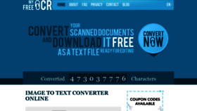 What Myfreeocr.com website looked like in 2020 (3 years ago)