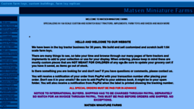 What Matsenminiaturefarms.com website looked like in 2020 (3 years ago)