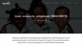 What Makariosinternational.org website looked like in 2020 (4 years ago)