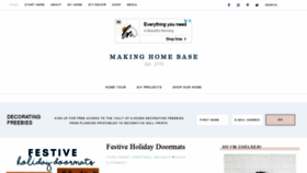 What Makinghomebase.com website looked like in 2020 (3 years ago)