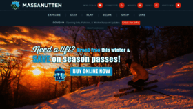 What Massnutten.com website looked like in 2020 (3 years ago)