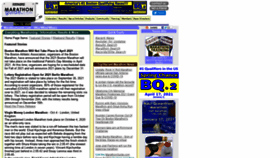 What Marathoner.com website looked like in 2020 (3 years ago)