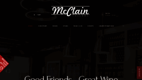 What Mcclaincellars.com website looked like in 2020 (3 years ago)