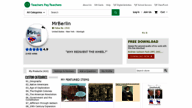 What Mrberlin.com website looked like in 2020 (3 years ago)