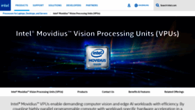 What Movidius.com website looked like in 2020 (3 years ago)
