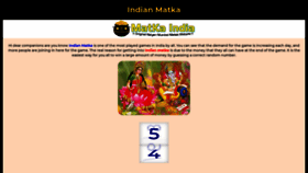 What Matka-indian.net website looked like in 2020 (3 years ago)