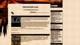 What Metalglory.de website looked like in 2020 (3 years ago)
