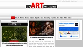 What Myartmagazine.com website looked like in 2020 (3 years ago)