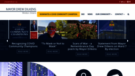 What Mayordrewdilkens.ca website looked like in 2020 (3 years ago)