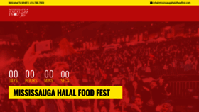 What Mississaugahalalfoodfest.com website looked like in 2020 (3 years ago)