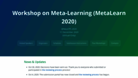 What Metalearning.ml website looked like in 2020 (3 years ago)
