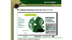 What Murielle-cahen.com website looked like in 2020 (3 years ago)