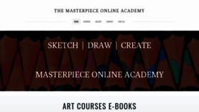 What Masterpieceonlineacademy.com website looked like in 2020 (3 years ago)