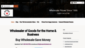 What Mazerwholesale.com website looked like in 2020 (3 years ago)