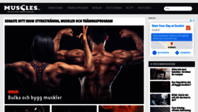 What Muscles.se website looked like in 2020 (3 years ago)