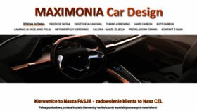 What Maximonia.pl website looked like in 2020 (3 years ago)