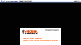 What Musicton.pl website looked like in 2020 (3 years ago)