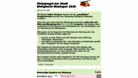 What Mietspiegel-bietigheim-bissingen.de website looked like in 2020 (3 years ago)