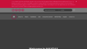 What Maydayrecruitment.com website looked like in 2020 (3 years ago)
