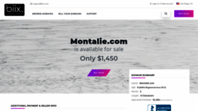 What Montalie.com website looked like in 2020 (3 years ago)