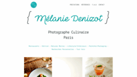 What Melaniedenizot.com website looked like in 2020 (3 years ago)