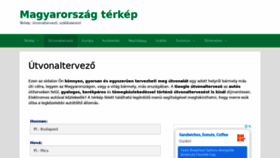 What Magyarorszag-terkep.hu website looked like in 2020 (3 years ago)