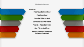 What Mp4youtube.com website looked like in 2020 (3 years ago)