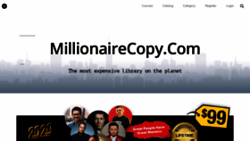What Millionairecopy.com website looked like in 2020 (3 years ago)