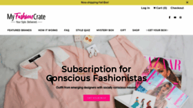 What Myfashioncrate.com website looked like in 2020 (3 years ago)