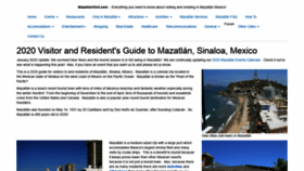 What Mazatlanvisit.com website looked like in 2020 (3 years ago)